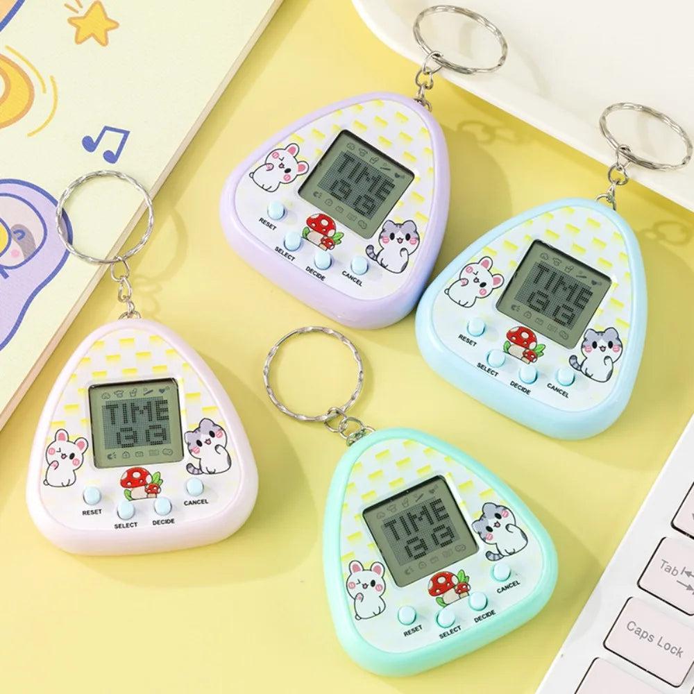 1PC Electronic Virtual Pet Toy, Original Digital Animal Game Machine with Pixel Screen, Nostalgic Tamagotchi Style Toys for Kids