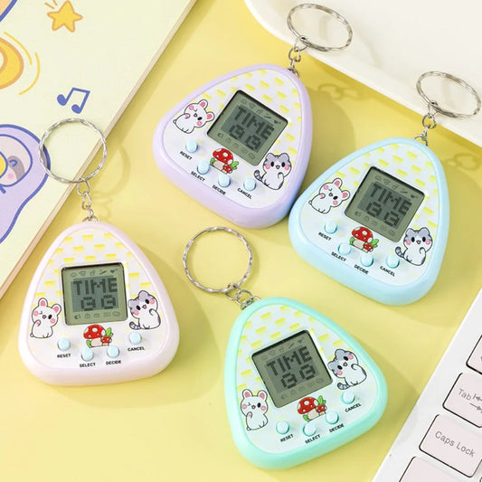 1PC Electronic Virtual Pet Toy, Original Digital Animal Game Machine with Pixel Screen, Nostalgic Tamagotchi Style Toys for Kids