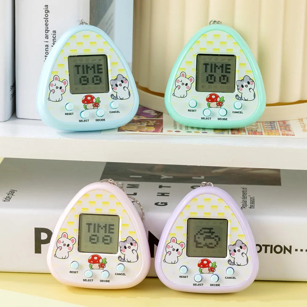 1PC Electronic Virtual Pet Toy, Original Digital Animal Game Machine with Pixel Screen, Nostalgic Tamagotchi Style Toys for Kids
