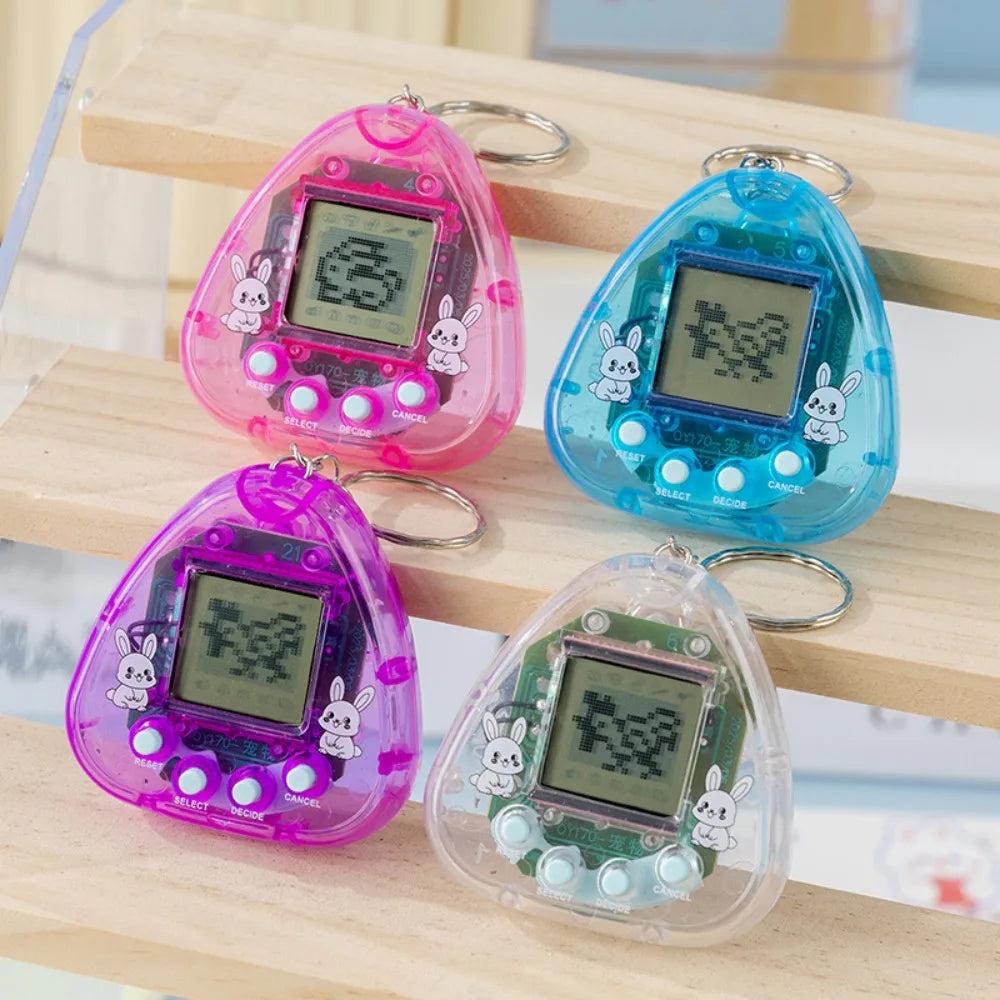 1PC Electronic Virtual Pet Toy, Original Digital Animal Game Machine with Pixel Screen, Nostalgic Tamagotchi Style Toys for Kids
