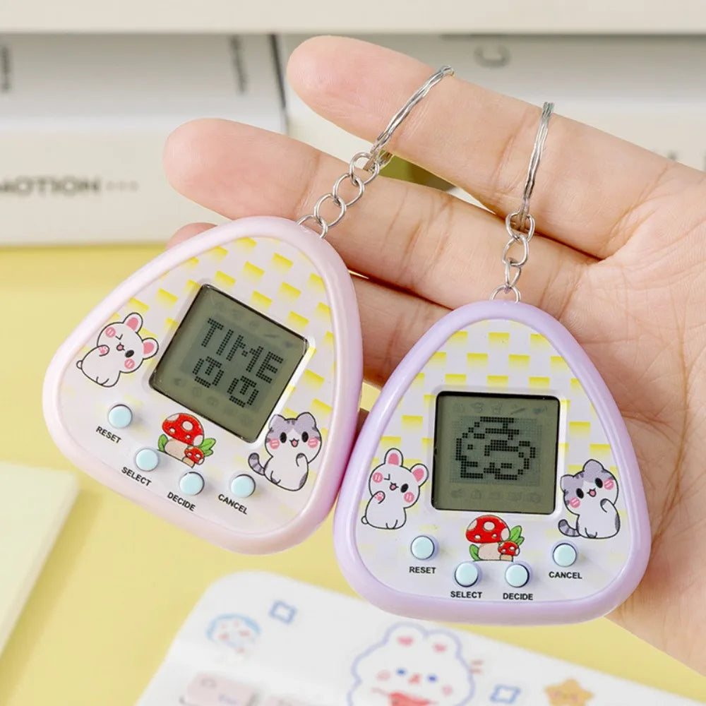 1PC Electronic Virtual Pet Toy, Original Digital Animal Game Machine with Pixel Screen, Nostalgic Tamagotchi Style Toys for Kids