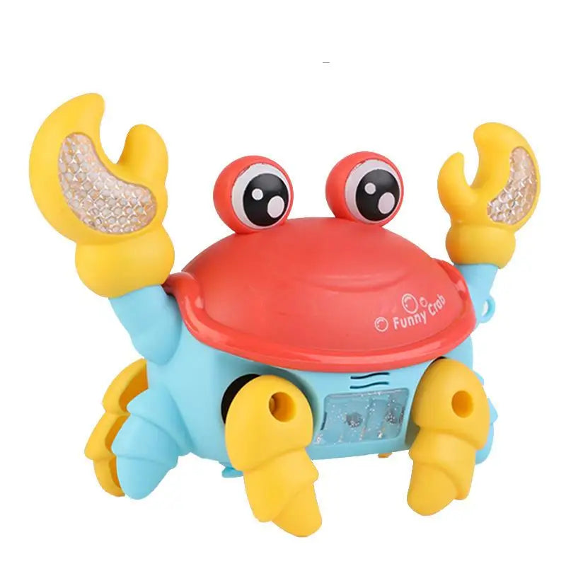 1Pcs Electric Crawling Crab Musical Toy with Sound and Light Educational Toddler Toy for Kids Playroom Entertainment