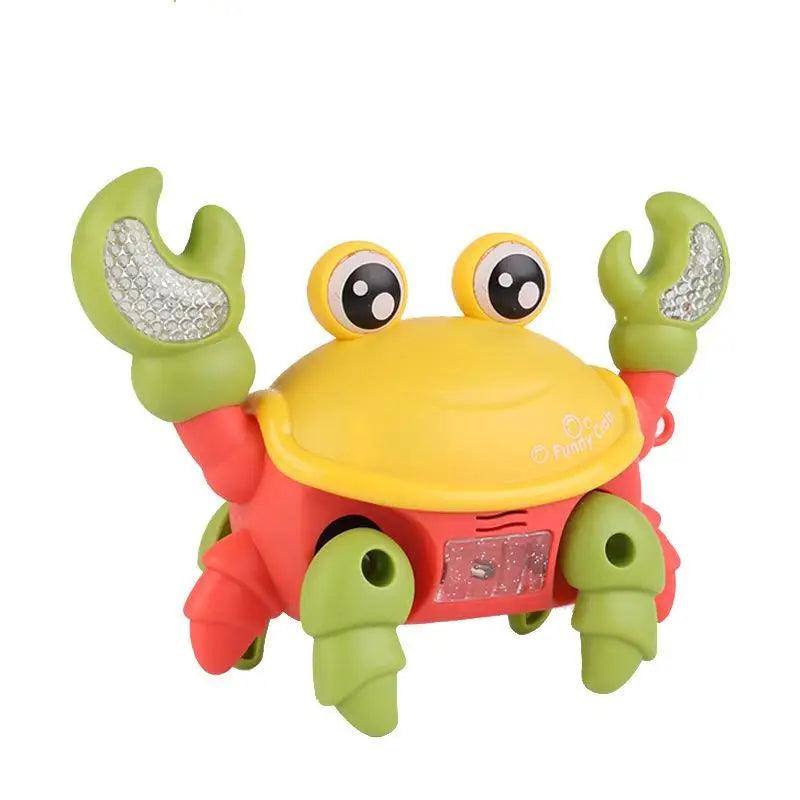 1Pcs Electric Crawling Crab Musical Toy with Sound and Light Educational Toddler Toy for Kids Playroom Entertainment