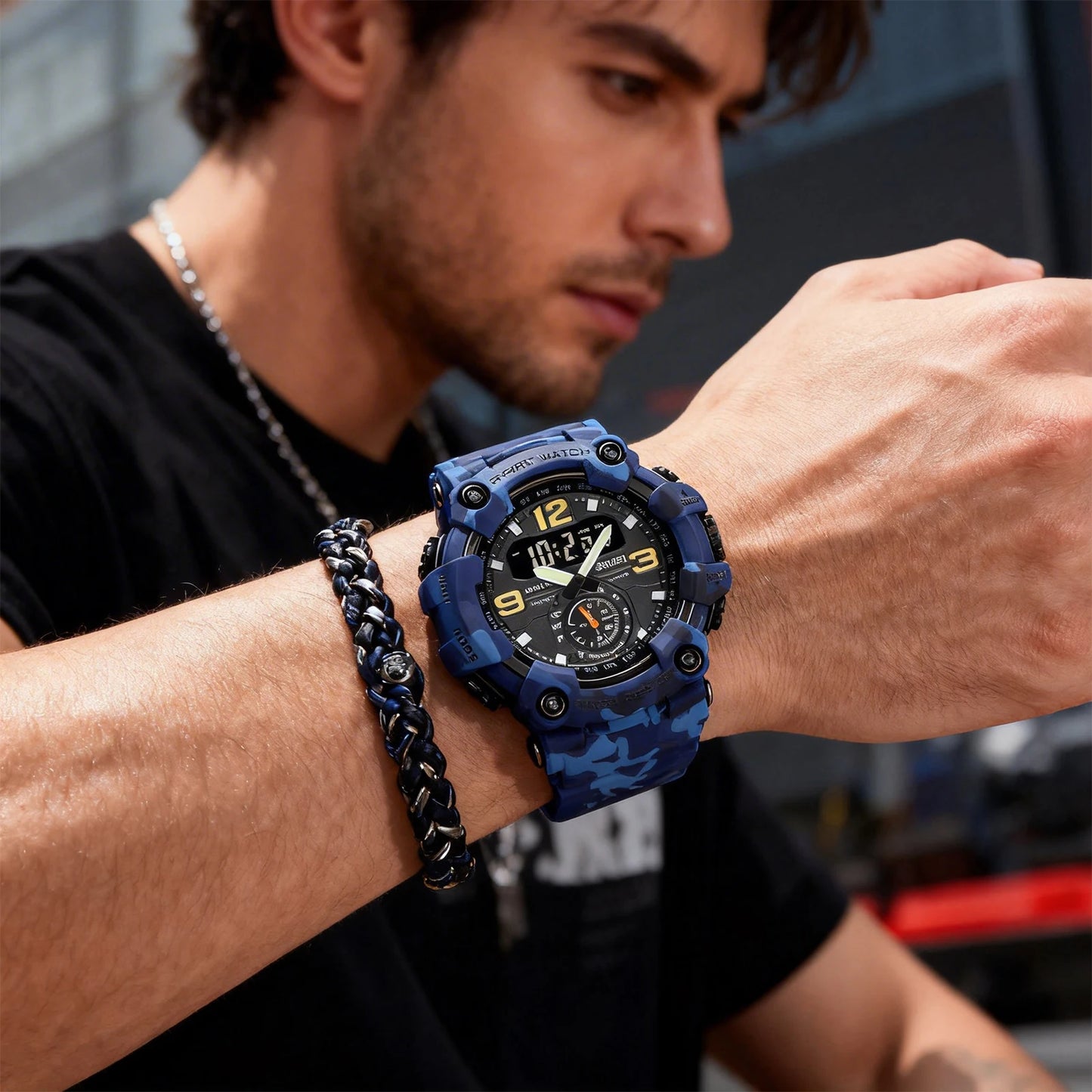 SKMEI 3 Time Countdown Digital Sports Wristwatches For Mens Women Waterproof Electronics Watches Alarm Clock Watch reloj hombre